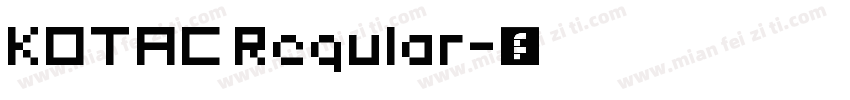KOTAC Regular字体转换